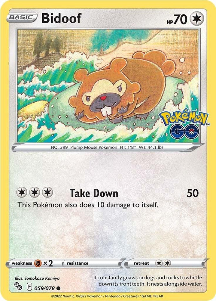 Bidoof (059/078) [Pokémon GO] (Online Only)