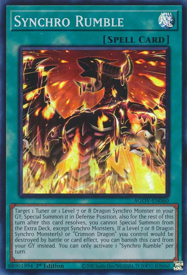 Synchro Rumble [AGOV-EN060] Super Rare (ONLINE ORDER ONLY)