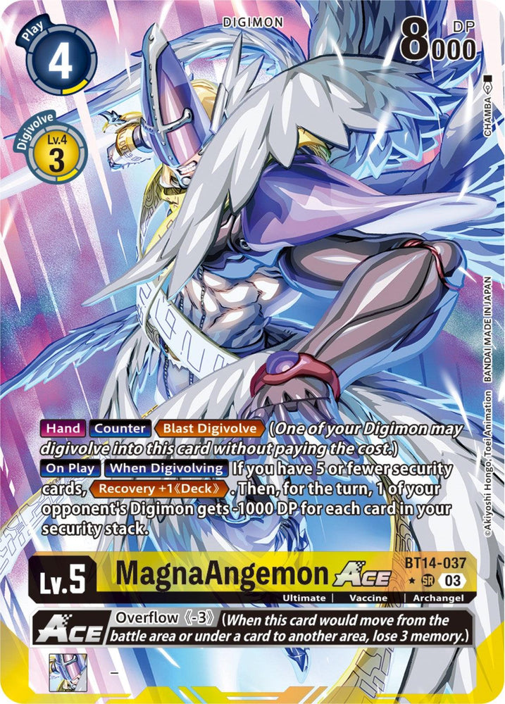MagnaAngemon Ace [BT14-037] (English Exclusive Alternate Art) [Blast Ace] (ONLINE ORDER ONLY)