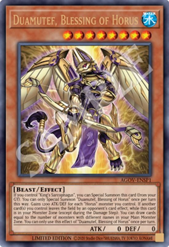 Duamutef, Blessing of Horus (AGOV-ENSP1) [AGOV-ENSP1] Ultra Rare (ONLINE ORDER ONLY)