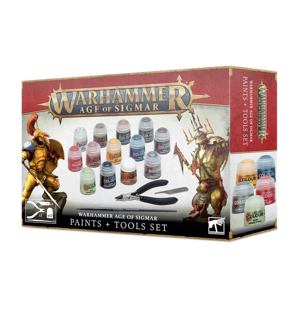Warhammer: Age of Sigmar - Paint + Tools Set (ONLINE ORDER ONLY)