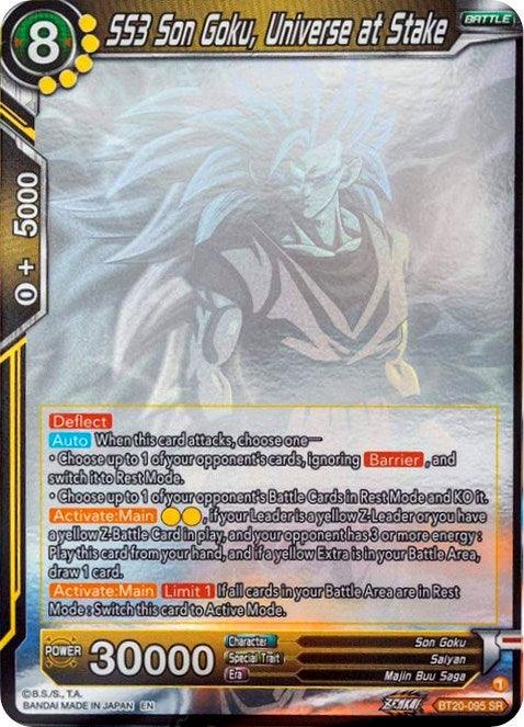 SS3 Son Goku, Universe at Stake (Hologram) (BT20-095) [Power Absorbed] (ONLINE ORDER ONLY)