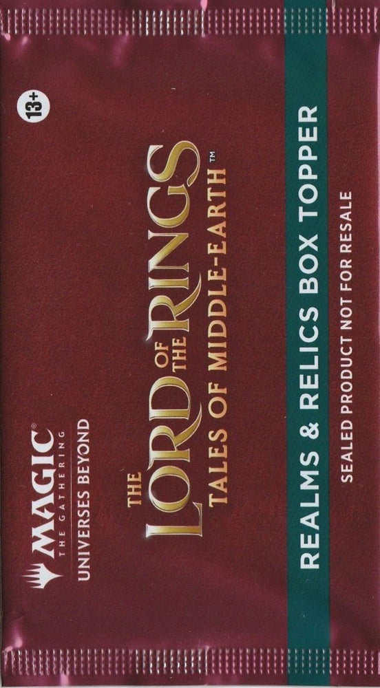 Universes Beyond: The Lord of the Rings: Tales of Middle-earth - Realms & Relics Box Topper Pack [LTR] (ONLINE ORDER ONLY)