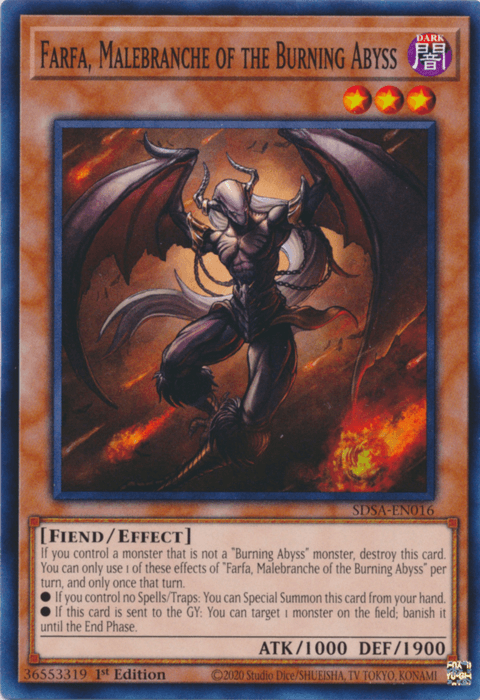Farfa, Malebranche of the Burning Abyss [SDSA-EN016] Common (ONLINE ORDER ONLY)
