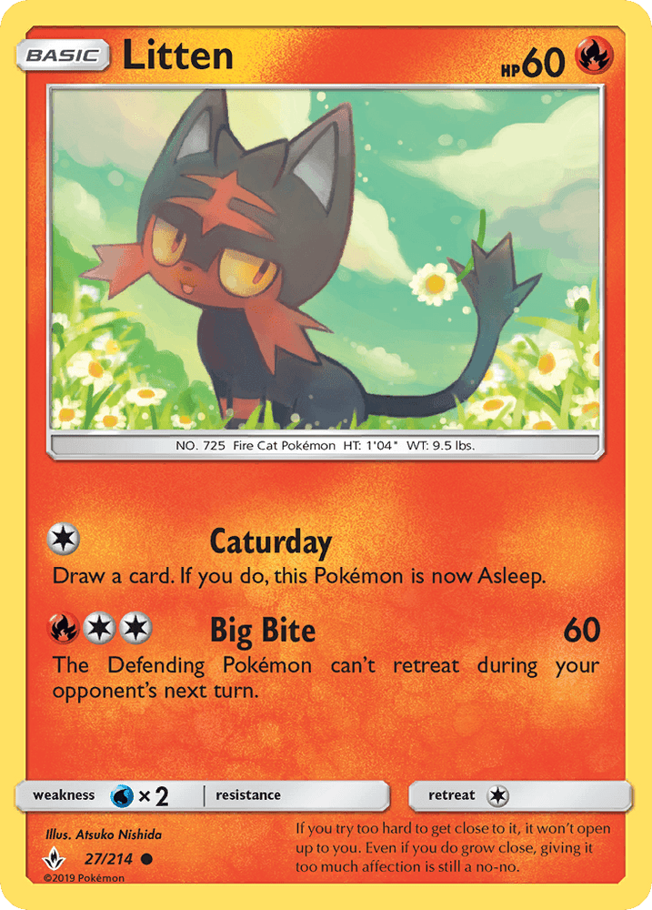 Litten (27/214) [Sun & Moon: Unbroken Bonds] (Online Only)