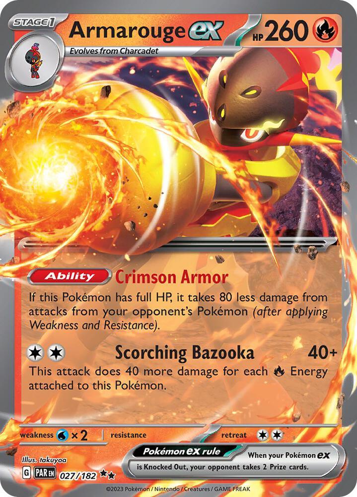 Armarouge ex (027/182) [Scarlet & Violet: Paradox Rift] (Online Only)