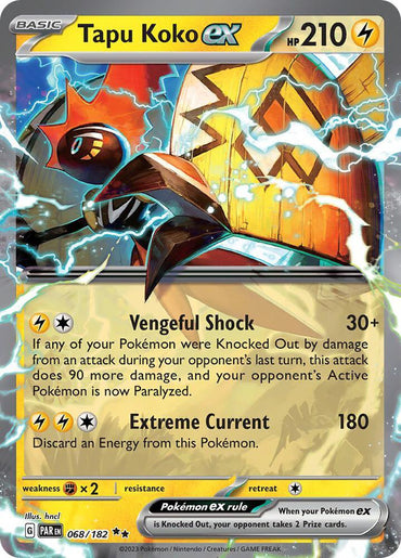 Tapu Koko ex (068/182) [Scarlet & Violet: Paradox Rift] (Online Only)