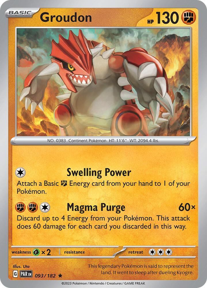 Groudon (093/182) [Scarlet & Violet: Paradox Rift] (Online Only)