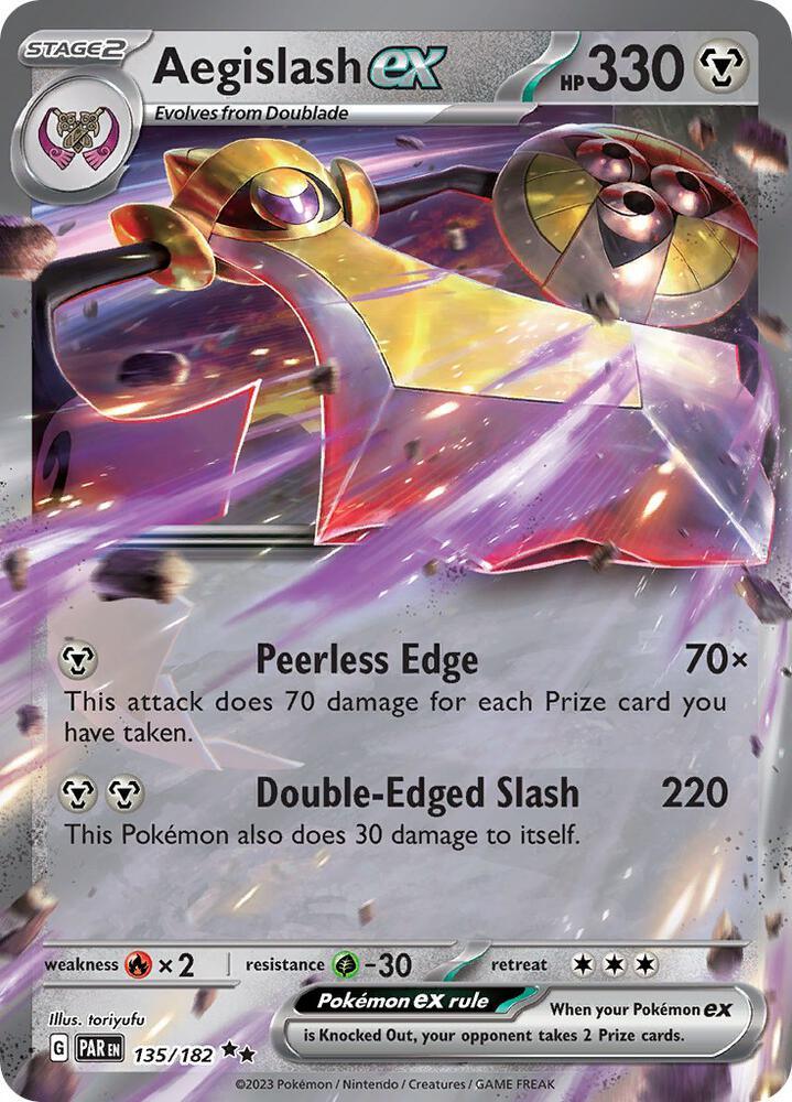 Aegislash ex (135/182) [Scarlet & Violet: Paradox Rift] (Online Only)