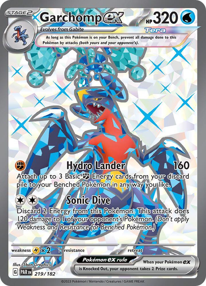 Garchomp ex (219/182) [Scarlet & Violet: Paradox Rift] (Online Only)