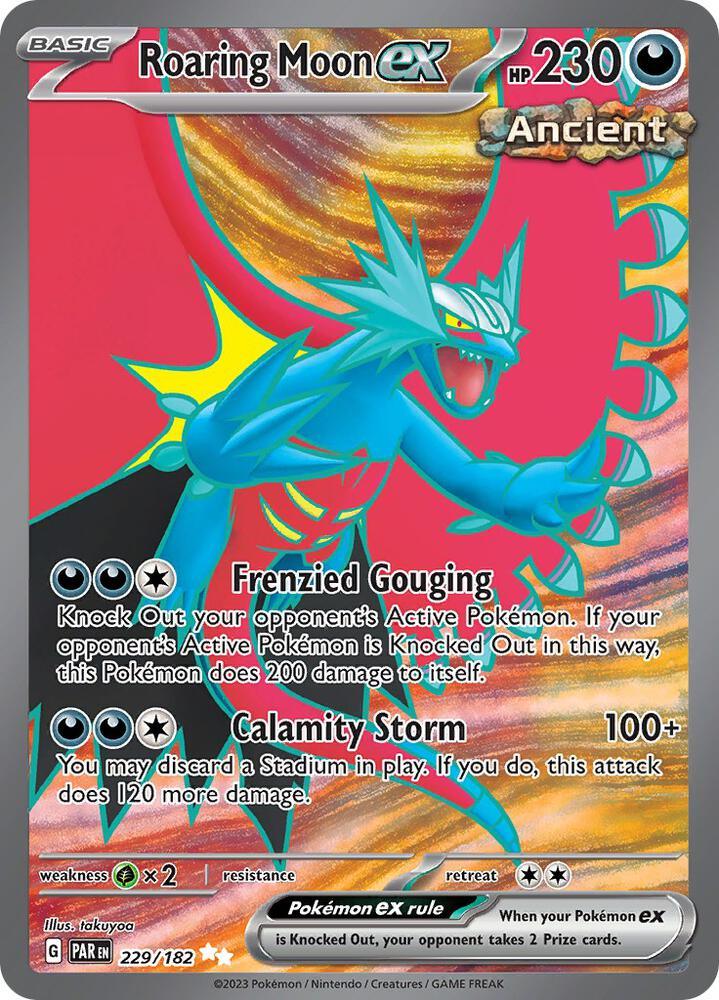 Roaring Moon ex (229/182) [Scarlet & Violet: Paradox Rift] (Online Only)