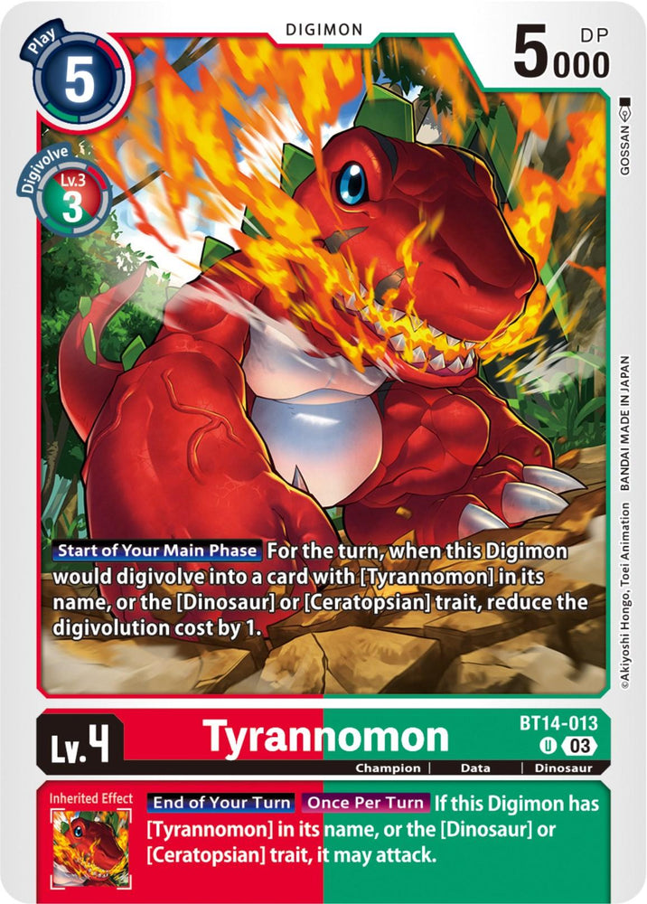 Tyrannomon [BT14-013] [Blast Ace] (ONLINE ORDER ONLY)