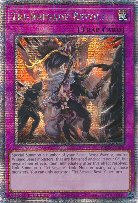 Tri-Brigade Revolt [RA01-EN079] Quarter Century Secret Rare (ONLINE ORDER ONLY)