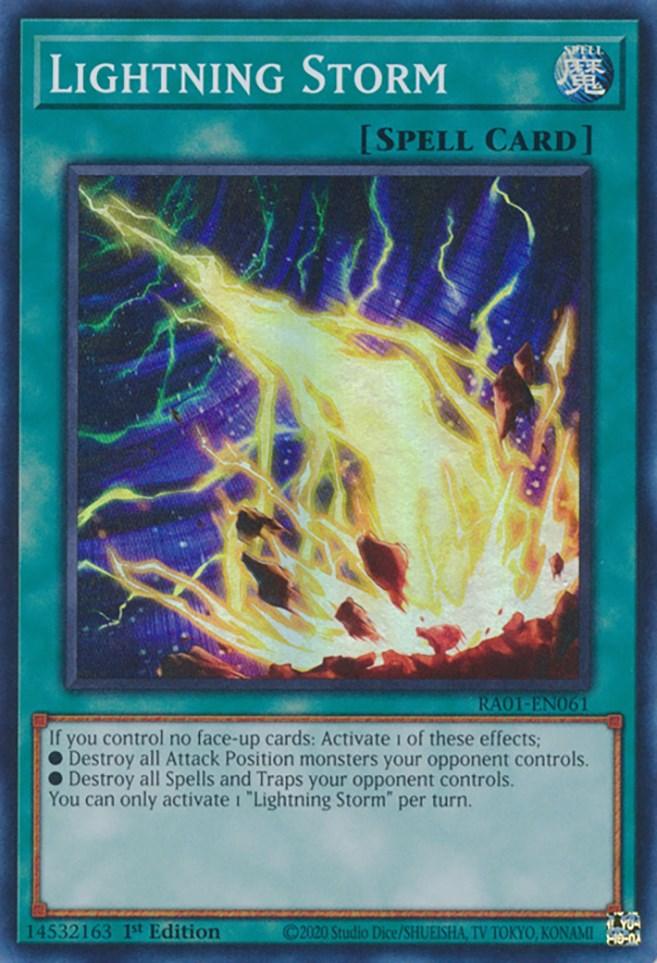 Lightning Storm [RA01-EN061] Super Rare (ONLINE ORDER ONLY)