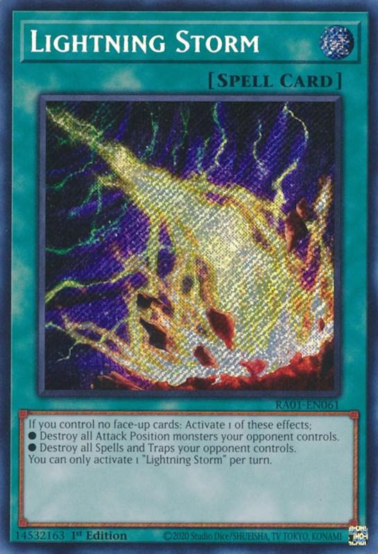 Lightning Storm [RA01-EN061] Secret Rare (ONLINE ORDER ONLY)