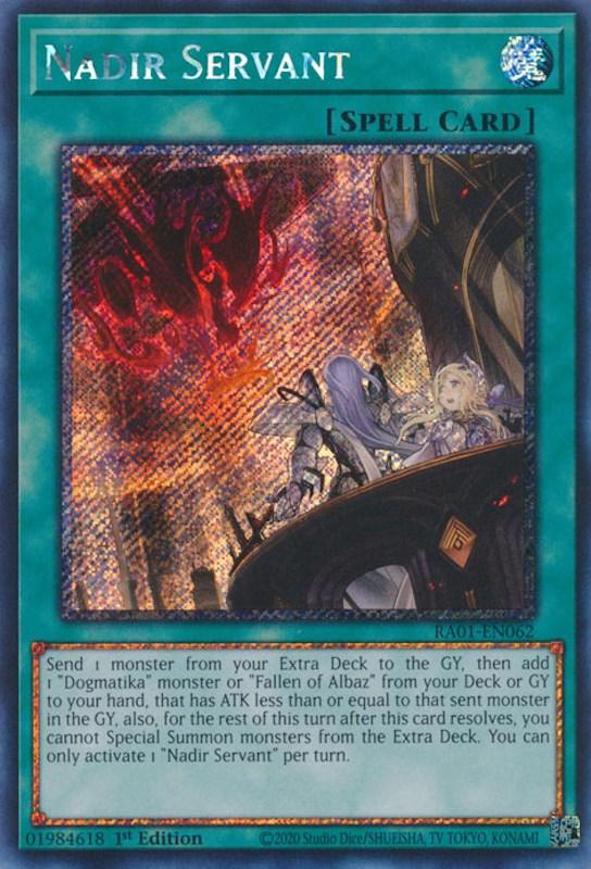 Nadir Servant [RA01-EN062] Platinum Secret Rare (ONLINE ORDER ONLY)