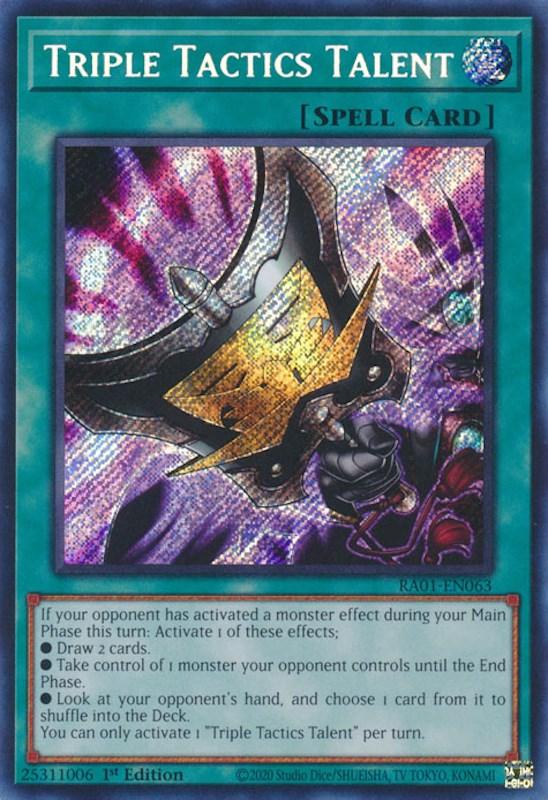 Triple Tactics Talent [RA01-EN063] Secret Rare (ONLINE ORDER ONLY)