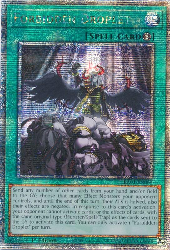 Forbidden Droplet [RA01-EN064] Quarter Century Secret Rare (ONLINE ORDER ONLY)