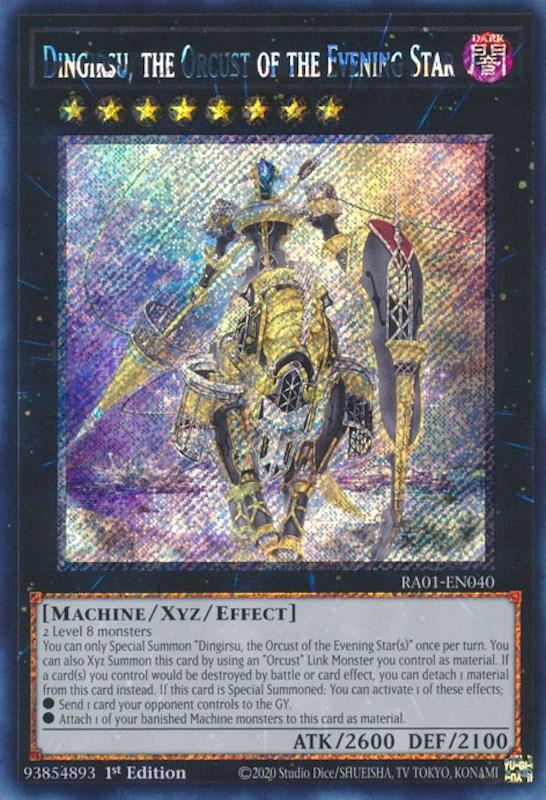 Dingirsu, the Orcust of the Evening Star [RA01-EN040] Platinum Secret Rare (ONLINE ORDER ONLY)