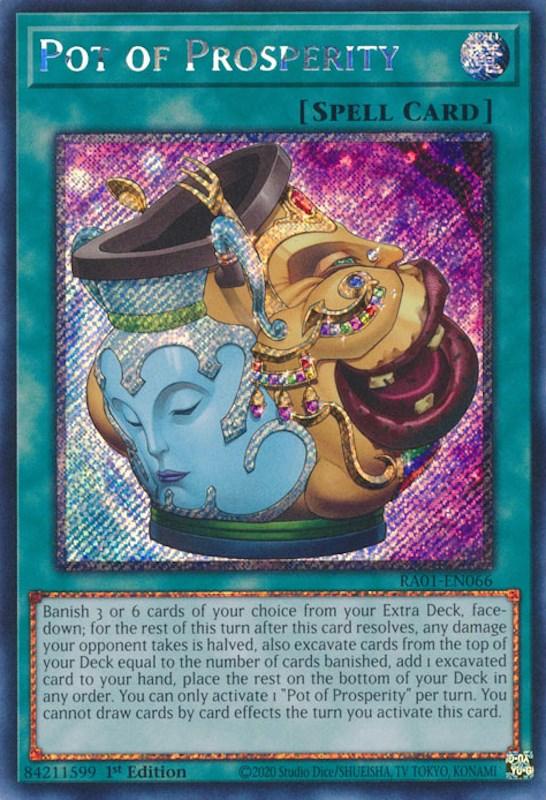 Pot of Prosperity [RA01-EN066] Platinum Secret Rare (ONLINE ORDER ONLY)