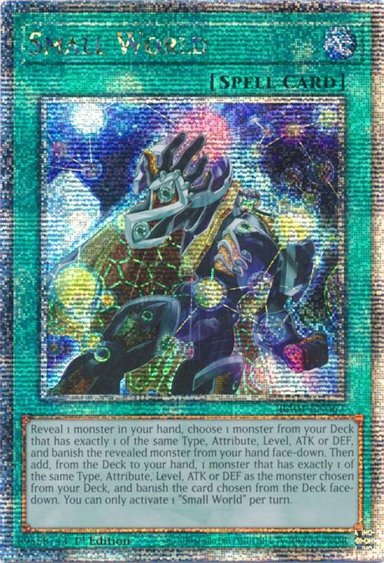 Small World [RA01-EN067] Quarter Century Secret Rare (ONLINE ORDER ONLY)