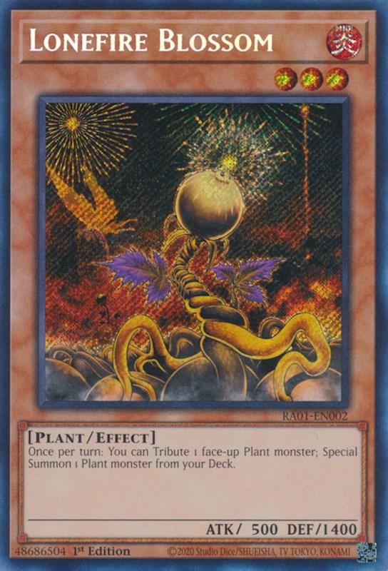 Lonefire Blossom [RA01-EN002] Secret Rare (ONLINE ORDER ONLY)