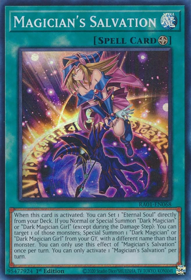 Magician's Salvation [RA01-EN068] Super Rare (ONLINE ORDER ONLY)