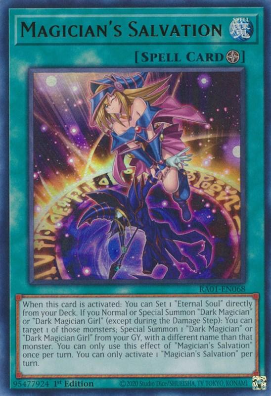 Magician's Salvation [RA01-EN068] Ultra Rare (ONLINE ORDER ONLY)
