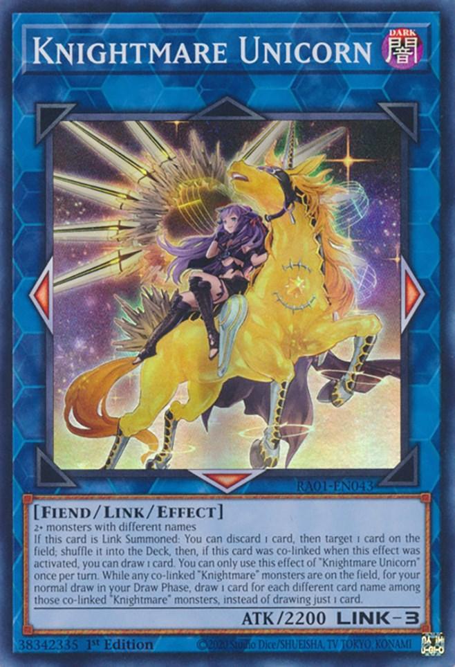 Knightmare Unicorn (Alternate Art) [RA01-EN043] Super Rare (ONLINE ORDER ONLY)