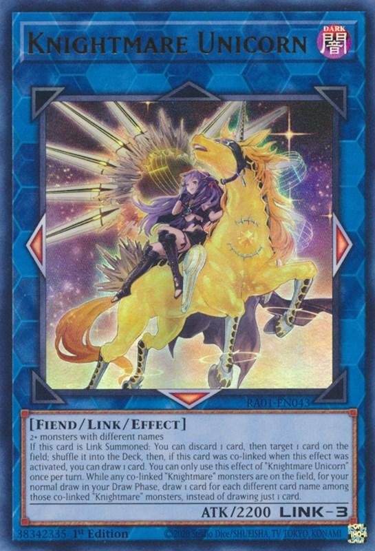 Knightmare Unicorn (Alternate Art) [RA01-EN043] Ultra Rare (ONLINE ORDER ONLY)