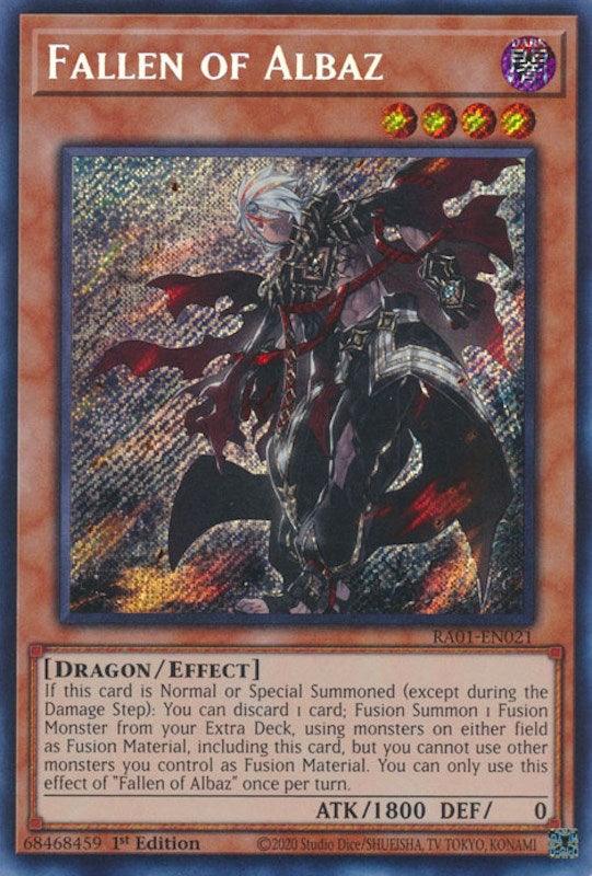 Fallen of Albaz [RA01-EN021] Secret Rare (ONLINE ORDER ONLY)