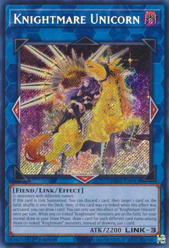 Knightmare Unicorn (Alternate Art) [RA01-EN043] Secret Rare (ONLINE ORDER ONLY)