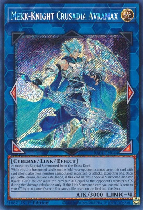 Mekk-Knight Crusadia Avramax [RA01-EN044] Platinum Secret Rare (ONLINE ORDER ONLY)
