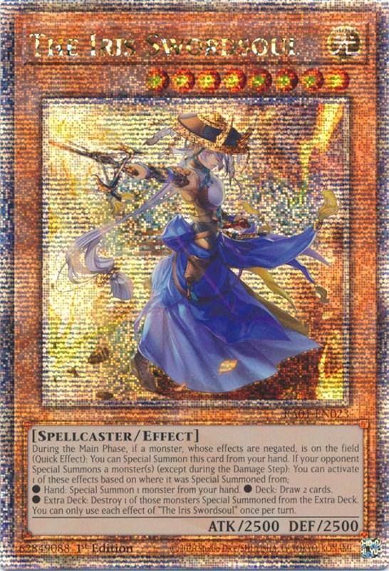 The Iris Swordsoul [RA01-EN023] Quarter Century Secret Rare (ONLINE ORDER ONLY)