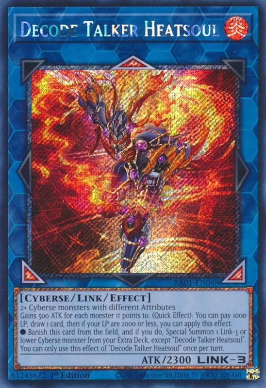 Decode Talker Heatsoul [RA01-EN048] Platinum Secret Rare (ONLINE ORDER ONLY)