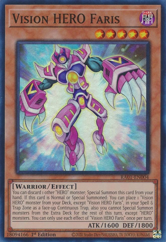 Vision HERO Faris [RA01-EN004] Super Rare (ONLINE ORDER ONLY)