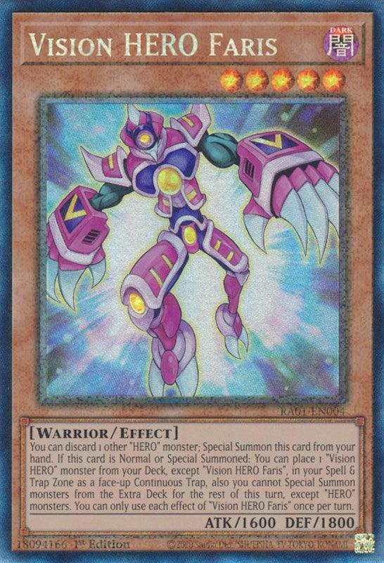 Vision HERO Faris [RA01-EN004] Prismatic Collector's Rare (ONLINE ORDER ONLY)