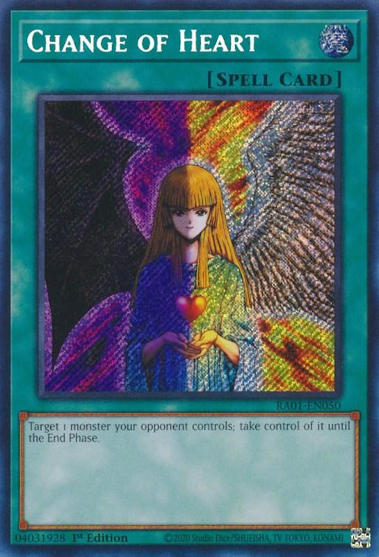 Change of Heart [RA01-EN050] Secret Rare (ONLINE ORDER ONLY)