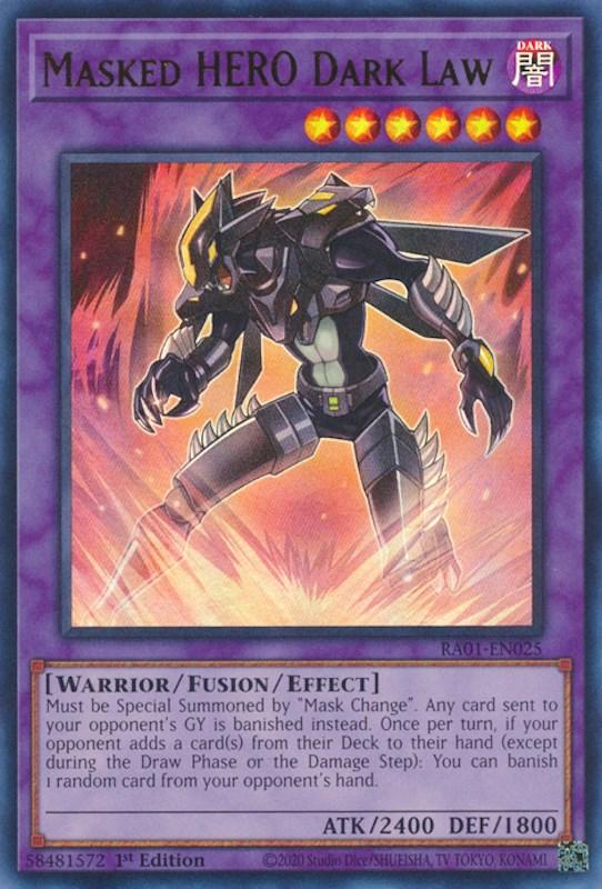 Masked HERO Dark Law [RA01-EN025] Ultra Rare (ONLINE ORDER ONLY)
