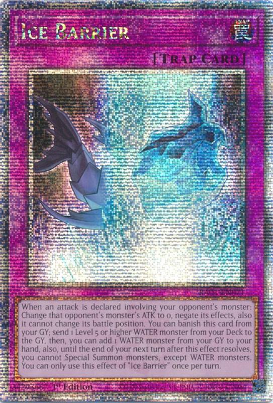 Ice Barrier [RA01-EN071] Quarter Century Secret Rare (ONLINE ORDER ONLY)