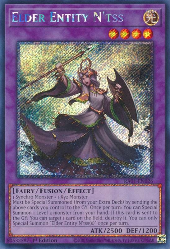 Elder Entity N'tss [RA01-EN026] Platinum Secret Rare (ONLINE ORDER ONLY)