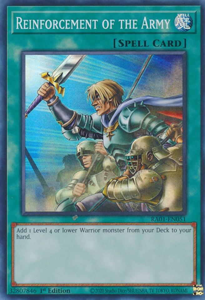 Reinforcement of the Army [RA01-EN051] Super Rare (ONLINE ORDER ONLY)