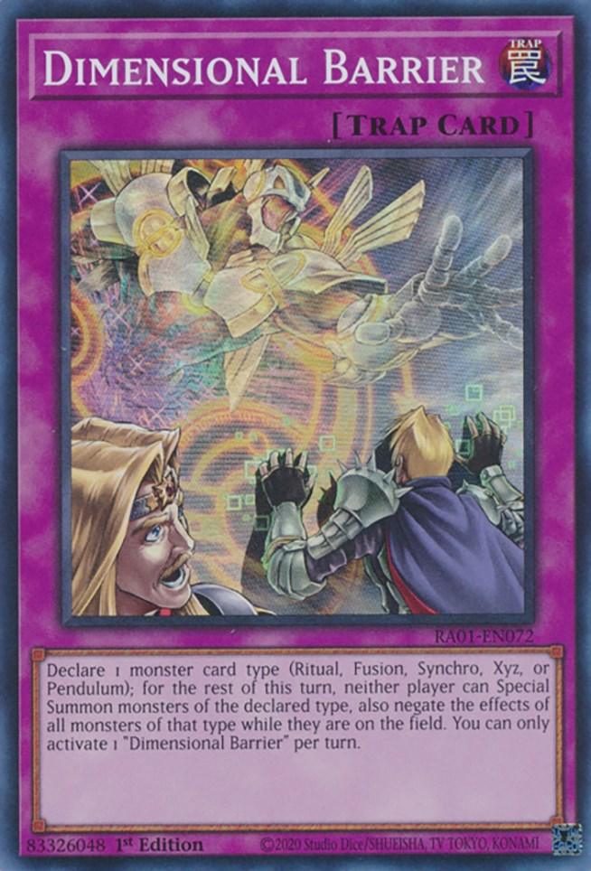 Dimensional Barrier [RA01-EN072] Super Rare (ONLINE ORDER ONLY)