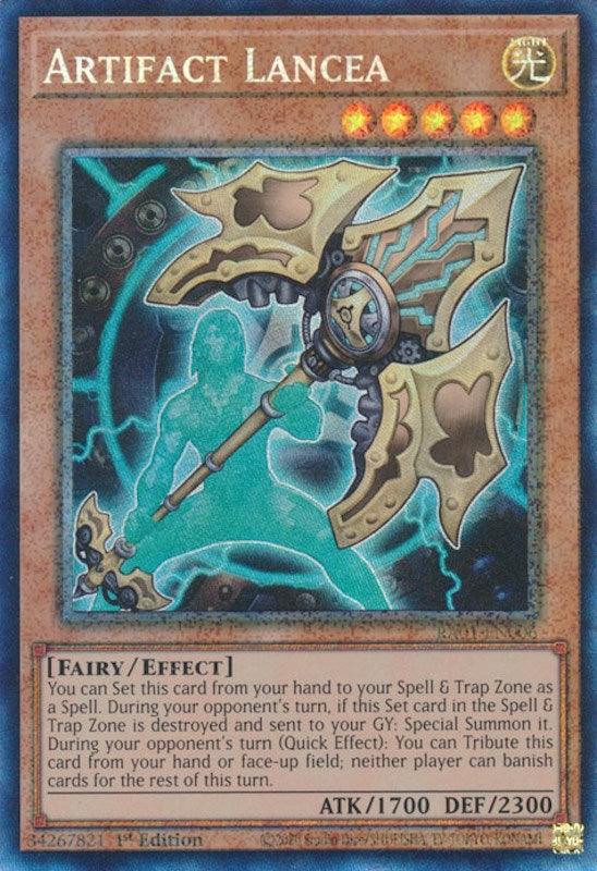 Artifact Lancea [RA01-EN006] Prismatic Collector's Rare (ONLINE ORDER ONLY)