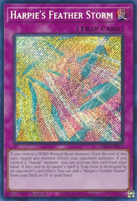 Harpie's Feather Storm [RA01-EN073] Secret Rare (ONLINE ORDER ONLY)