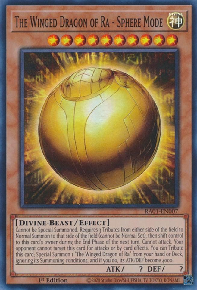 The Winged Dragon of Ra - Sphere Mode [RA01-EN007] Super Rare (ONLINE ORDER ONLY)