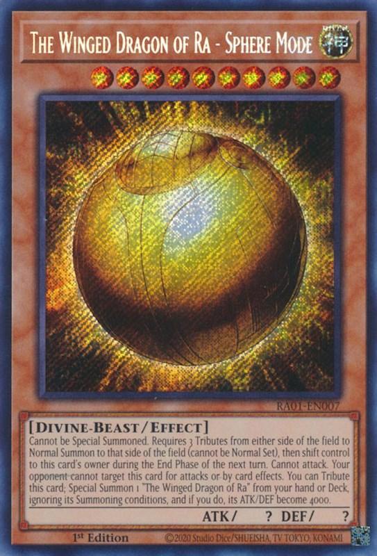 The Winged Dragon of Ra - Sphere Mode [RA01-EN007] Secret Rare (ONLINE ORDER ONLY)