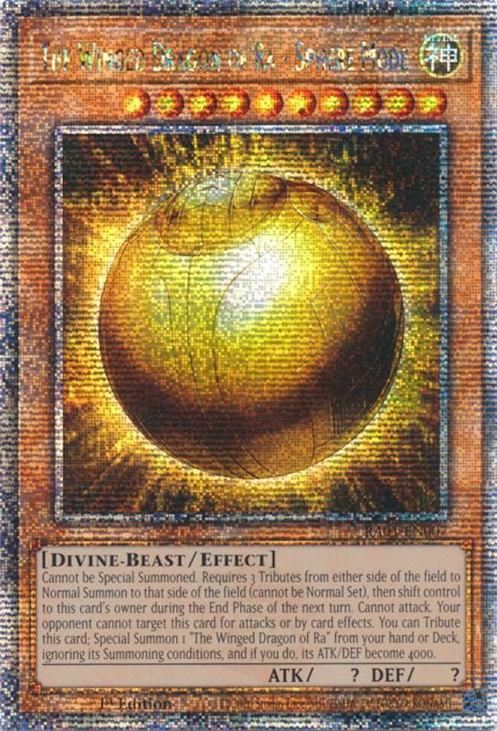 The Winged Dragon of Ra - Sphere Mode [RA01-EN007] Quarter Century Secret Rare (ONLINE ORDER ONLY)