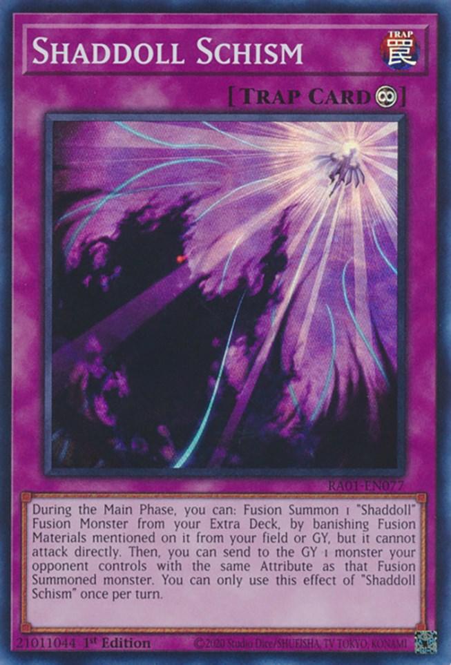 Shaddoll Schism [RA01-EN077] Super Rare (ONLINE ORDER ONLY)
