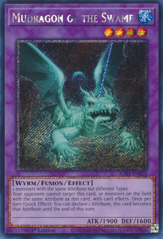 Mudragon of the Swamp [RA01-EN028] Platinum Secret Rare (ONLINE ORDER ONLY)